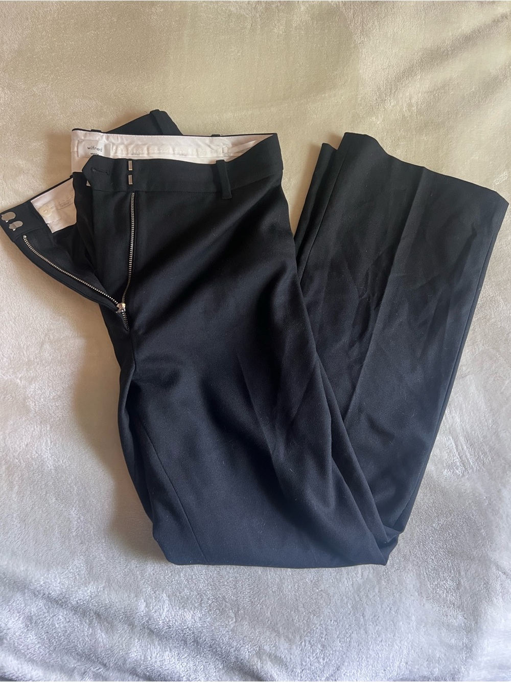 Aritzia Black Georgina Trousers Pants 12